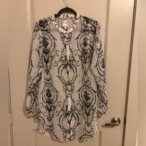 Yoana Baraschi sheer tunic. Size Large